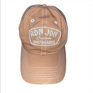 Brown Ron Jon custom surfboards cap